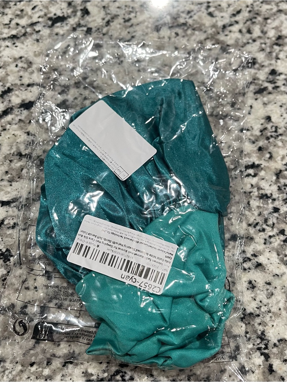 Satin Sleep Bonnet  - Emerald Green - Picture 6 of 8